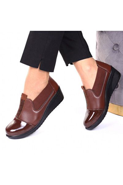 zulema Pantofi confortabili cu platformă maro