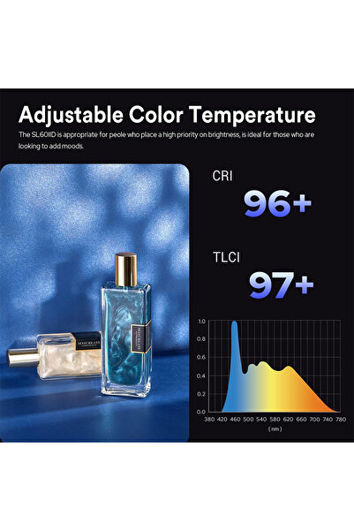 GODEX Godox SL60LLBi Bi-Color LED Video Light,2800K-6500K