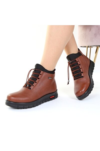 Andara light brown fur-lined boots