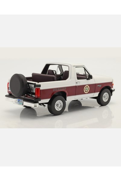 Greenlight Collectibles نموذج فورد برونكو XLT شيريف 1994 بمقياس 1:18 - مقاطعة أبساروكا (لونغماير/نتفليكس)