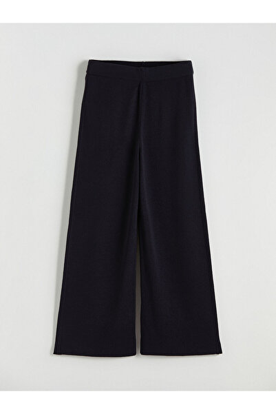 LC Waikiki Navy Blue Elastic Waist Women's Knitwear Pants from Plus-Store