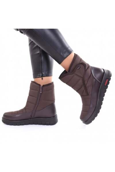 Elza Brown Fur-Lined Boots