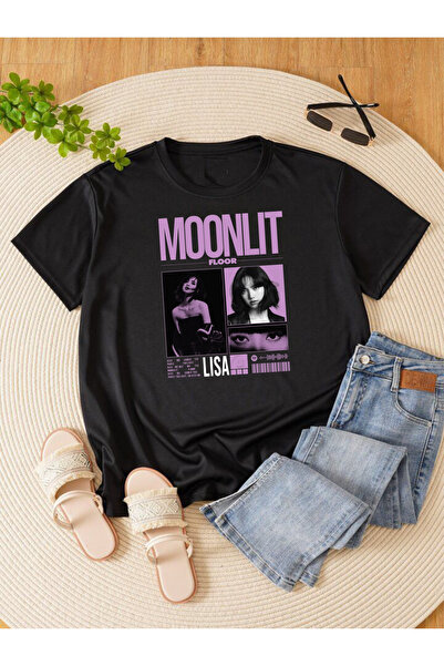 barsdepo Blackpink Lisa Ba Printed Work Shirt, Ov Oversized Unisex T-Shirt fo...