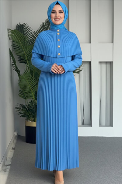 hibiscus Nikah Abiye Women's Long Sleeve Pleated