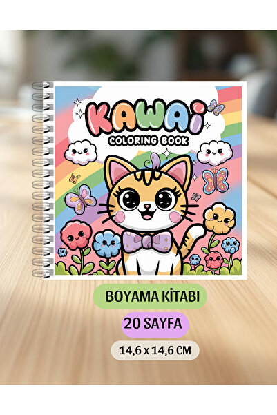 VORACRAFT Boyama Kitabı, Kawaii Tatlı Hayvanlar Coloring Book KU0011