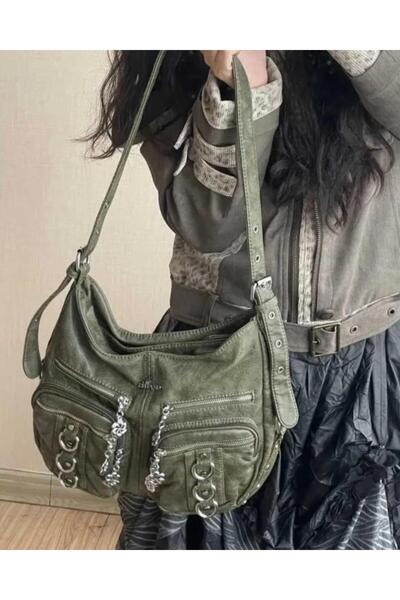 Guja 25Yg582 Women's Multi-Compartment Soft Leather Bag