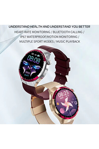 Generic Mini Smart Fashion Watch Women HD Screen Waterproof Digital Smartwatch With 3 Straps