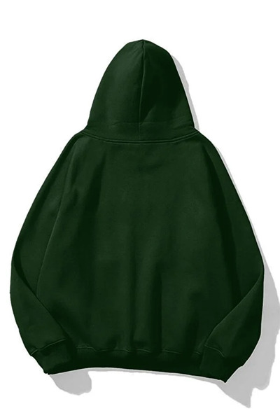 Mayer Butik Unisex Basic Hooded Unprinted Plain Oversized Wide Hoodie Sweatshirt