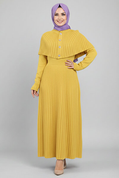 hibiscus Nikah Abiye Women's Long Sleeve Pleated