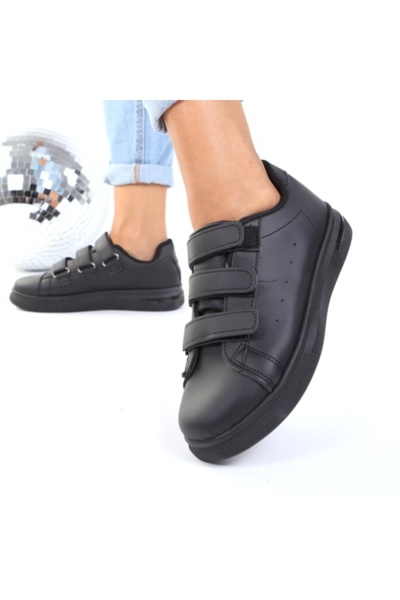 Alaza Black Velcro Sneakers