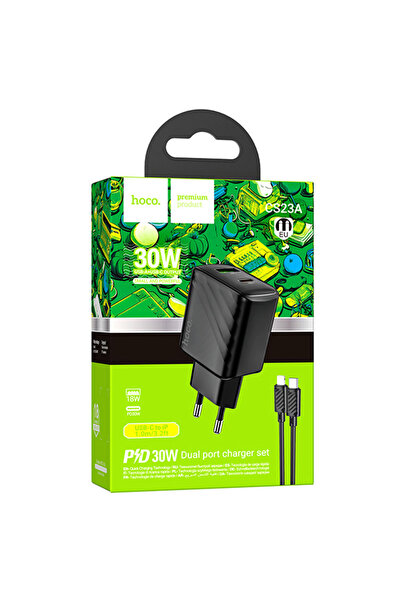 Hoco Încărcător de rețea (CS23A) + Cablu Lightning, 1m, PD30W, 5V, 3A, 1xUSB-...