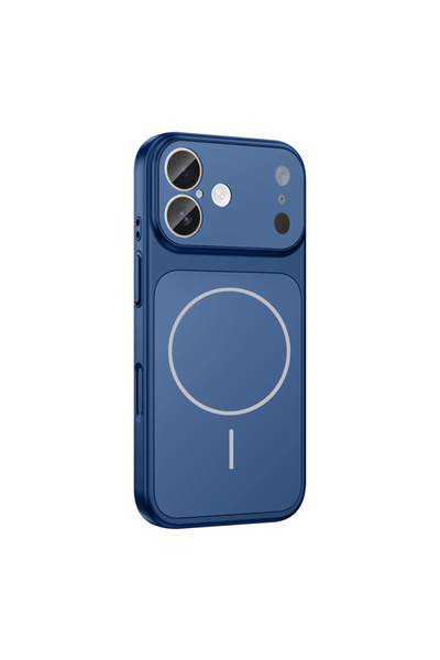 Paladyum Case iPhone 17 Compatible Premium Ag Glass Dark Blue Cover