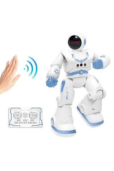 Online UZAKTAN KUMANDALI ŞARJLI SESLİ IŞIKLI SENSÖRLÜ FULL FONKSİYON ROBOT SMART