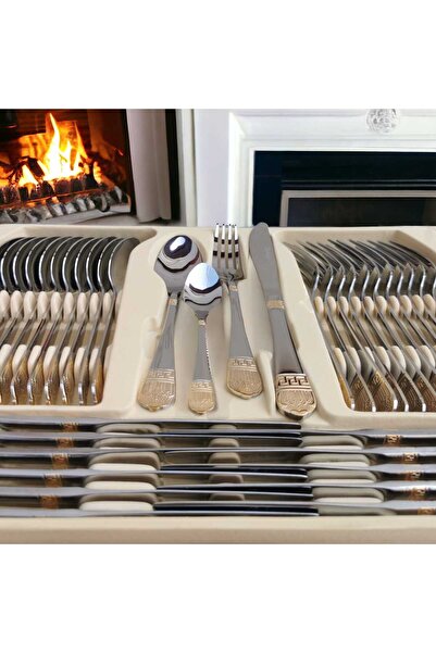 dealshopromania Stainless steel cutlery set for 12 people, 72 pieces Bachmayer BM 7883 Versace THE PERFECT GIFT