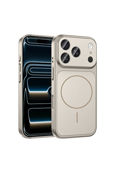 Paladyum Case iPhone 17 Pro Compatible Premium Ag Glass Gray Cover