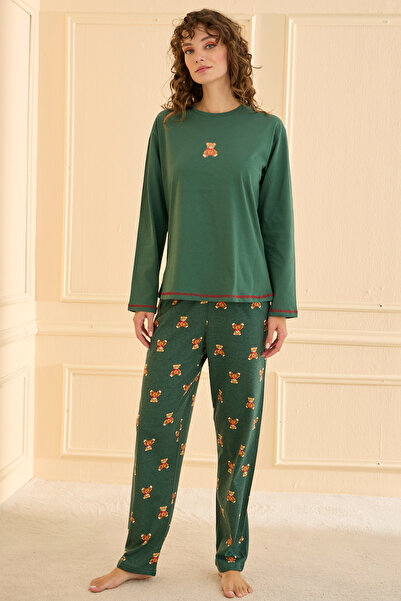 TURAY Katebush 100% Cotton Long Sleeve Women's Pajama Set