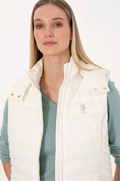 U.S. Polo Assn. Women's Ecru Vest 50307992-Vr256 Pearl