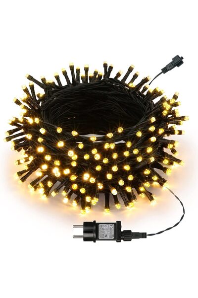OEM Christmas lights 200 LED, 20 meters, warm white, weatherproof, 8 operating modes