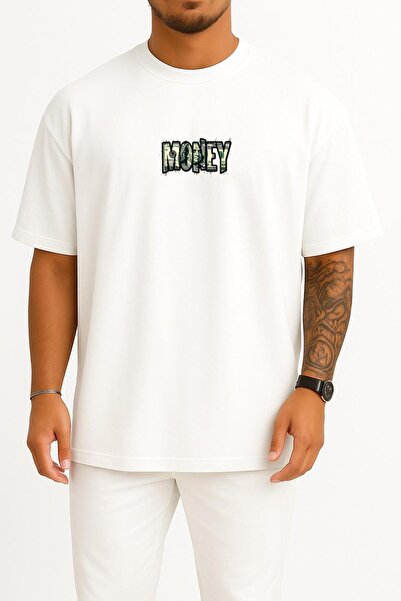 Bahriyeli Collection قصة فضفاضة دولار أمريكي تي شيرت مطبوع للجنسين