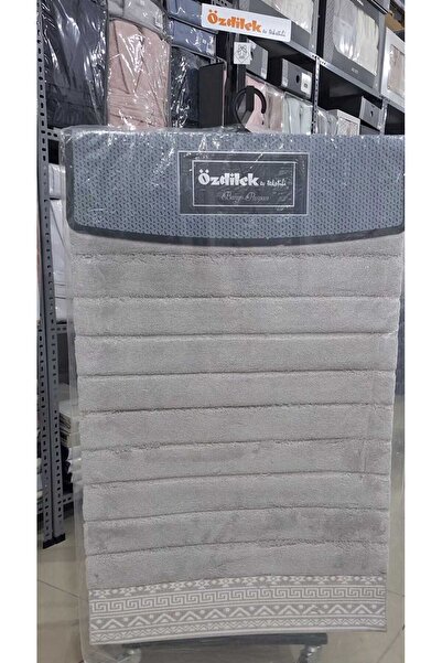 Özdilek Toilet Set Cotton Yacy Light Gray 60*100-40*60