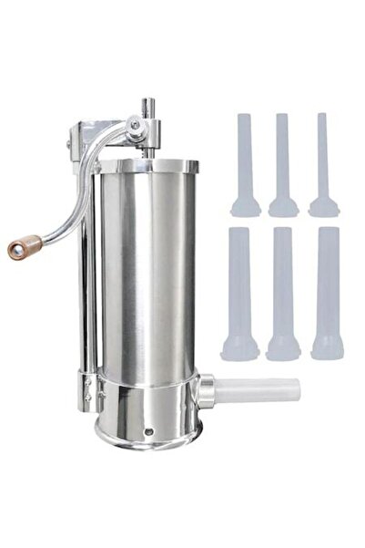 Mencoza CAMPION™ Vertical Sausage Filler Machine, 6 kg, Stainless Steel, 6 Nozzles, Anti-Bubble System