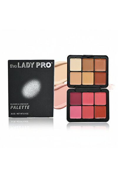 the LADY PRO Cream Contour & Blush Palette – 12 Shades for a Sculpted and Radiant Look