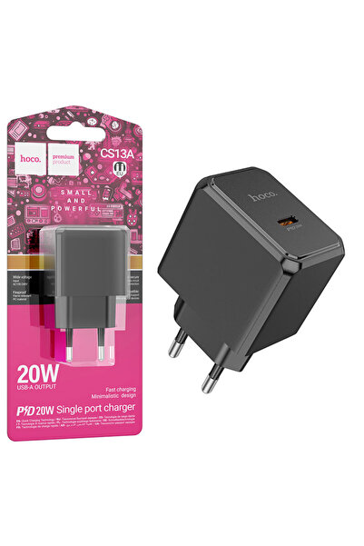 Hoco Incarcator Retea (CS13A) , 20W, 1xUSB-C, PD, Black