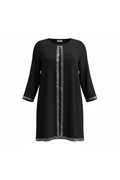 HESNA Crystal Stone Chiffon Tunic