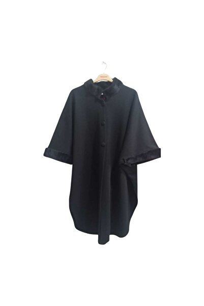 HESNA Steel Knitted Fur Poncho