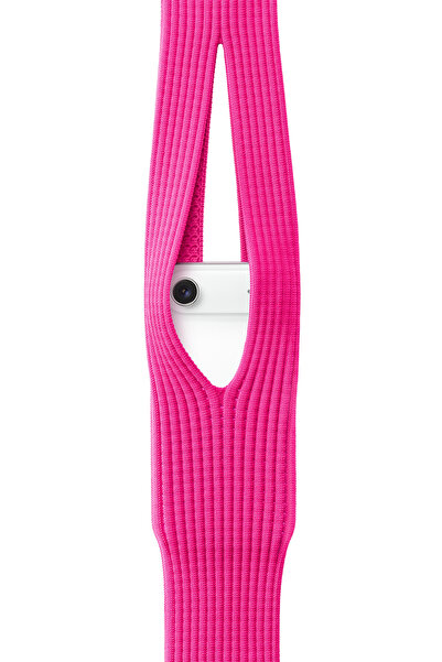 WANNA PROTECT iPhone Cross Pocket Mesh Phone Bag Strap Compatible with All Phones 80cm