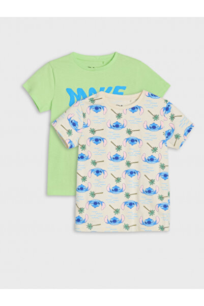 Lilo & Stitch Set 2 tricouri din bumbac pntru bieti Stitch Waves