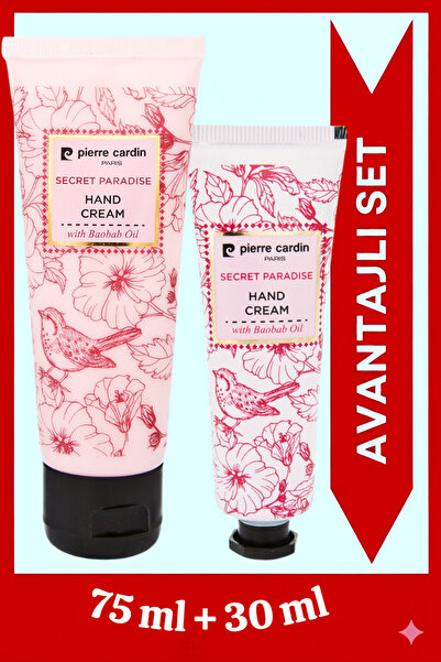 Pierre Cardin Secret Paradise E Vitaminli El Kremi 75ml + 30ml Avantajli Set