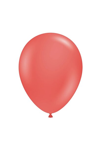 Flippy Set of 12 Macaroon Latex Balloons, 30 cm, Red