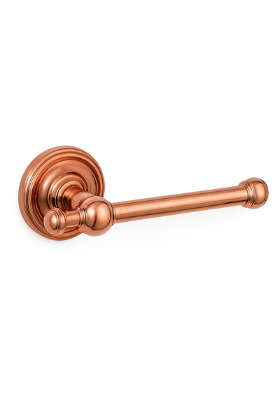 İSAOĞLU YAPI Toilet Roll Holder Bronze Copper Vintage Model Brass Material Bathroom Toilet Roll Holder Rustproof