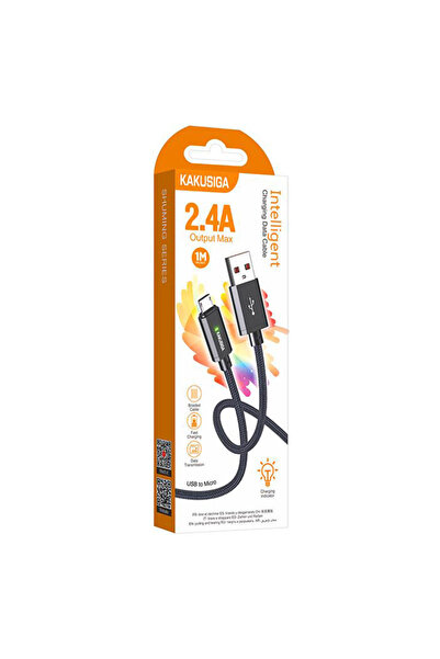 KAKU Data and Charging Cable (KSC-967), USB-A to MicroUSB, 18W, 2.4A, 1m, Black