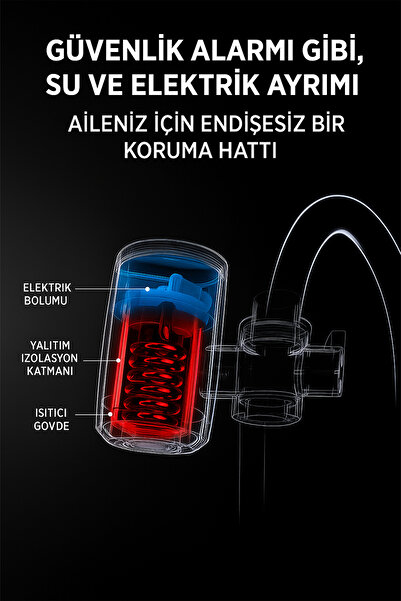 KUSTAR 3300W Instant Water Heater Faucet Head – Digital Display, Fast Heating, Hot/Cold Use