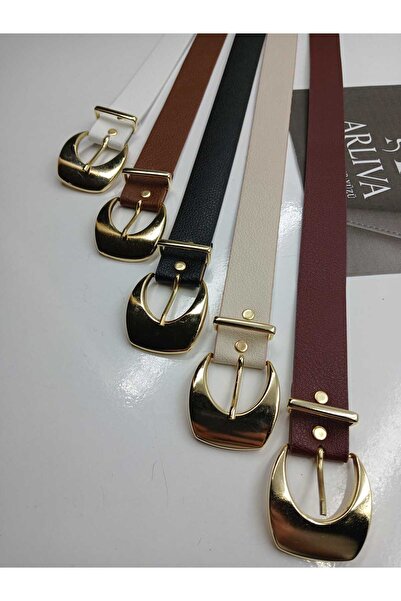 ARLIVA Trend Imported Buckle Set Women's Trouser Belt, Dress Belt, Coat Belt