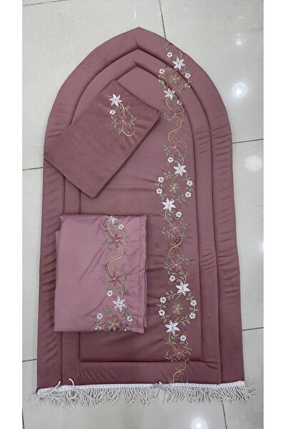 KS 3-piece set: Plain foam prayer mat (2 cm), prayer shawls (with zipper or pull tab)