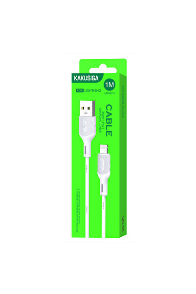 KAKUSİGA Cablu Date si Incarcare (KSC-535), USB-A la Lightning, 18W, 2.4A, 1m...