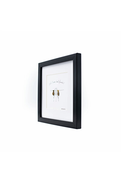 ArtMyWay Best Friends Painting - Pebble Art Collection (with authentic river stones and natural elements)