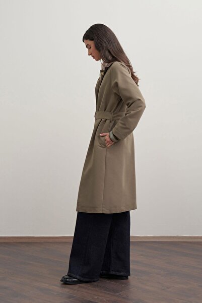 ALLDAY Μακρύ καμπαρντίνα με ζώνη