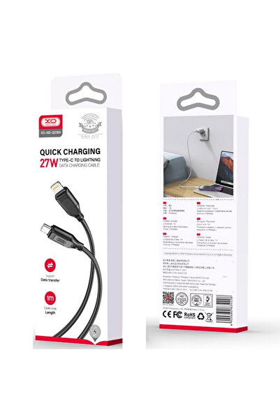 Xo Cablu Date si Incarcare (NB-Q236A), USB-C la Lightning, PD27W, QC3.0, Brai...