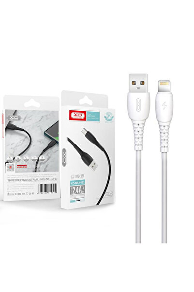 Xo Data and Charging Cable (NB-P163), USB-A to Lightning, 2.4A, 1m, White