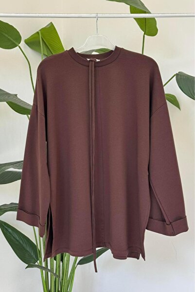 Curly TUNICĂ MARO DINȚĂ MODAL CU TĂLĂTĂ LA TĂLA