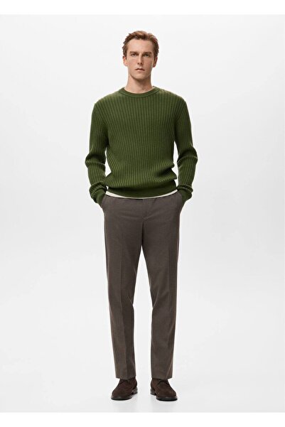 MANGO Man Yün karışımlı fitilli kazak