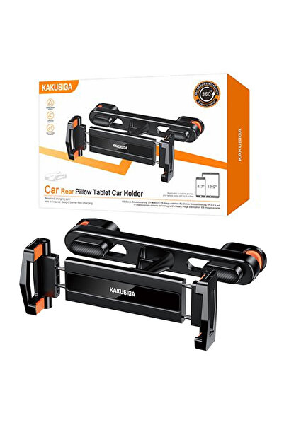 KAKU Suport Auto (KSC-1537), montaj Tetiera, cleme laterale, 360Â°, Black