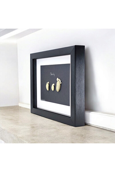 ArtMyWay Tablou My Family - Colectia Pebble Art (cu pietre de râu autentice și elemente naturale)