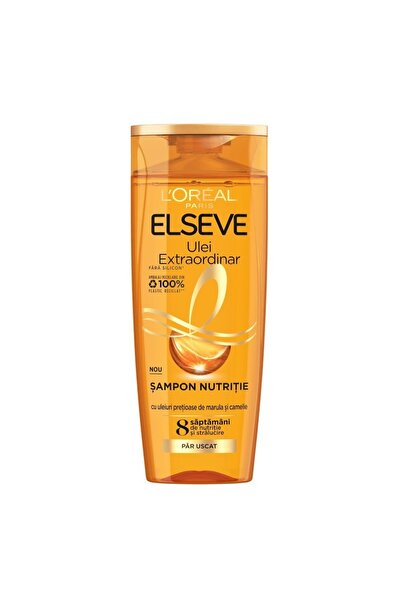 L'Oreal Paris Set of 2 x Nourishing Shampoo for Dry Hair, Elseve Extraordinary Oil, 285 ml