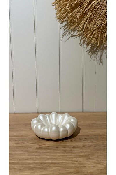 Porselian Pearl Decorative Knuckle Bowl Concrete Keychain and Jewelry Dish 13cm Nordic Object