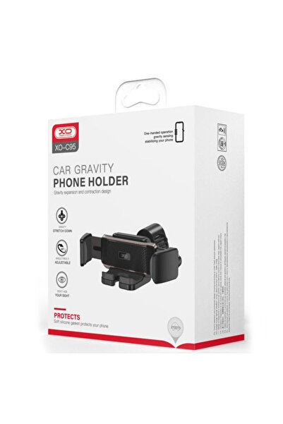 Xo Suport Auto (C95), FlexiBump, montaj Ventilatie, AutoGravity, AutoStretch, Black